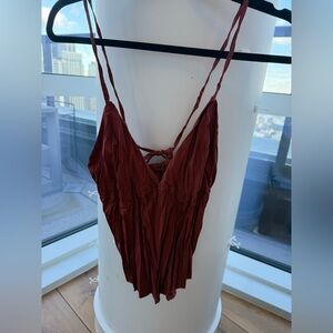 **NWT** Crinkled Pleat Cami Top